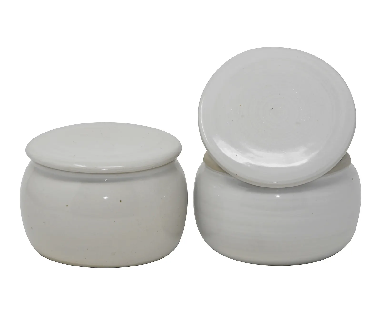Butterdose Creme Weiß